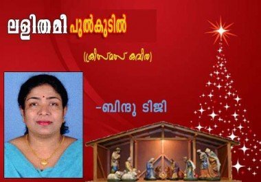 `ലളിതമീ പുല്‍കുടില്‍' (ക്രിസ്‌മസ്‌ കവിത: ബിന്ദു ടിജി)