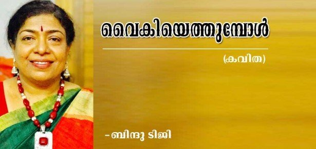 വൈകിയെത്തുമ്പോള്‍ (കവിത: ബിന്ദു ടിജി)