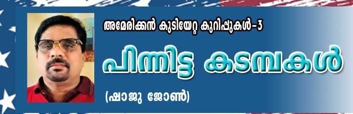 പിന്നിട്ട കടമ്പകൾ  (അമേരിക്കൻ കുടിയേറ്റ കുറിപ്പുകൾ -3: ഷാജു ജോൺ)
