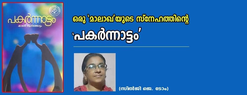 ഒരു "മാലാഖ'യുടെ സ്നേഹത്തിന്റെ "പകര്ന്നാട്ടം' (സില്ജി ജെ. ടോം)