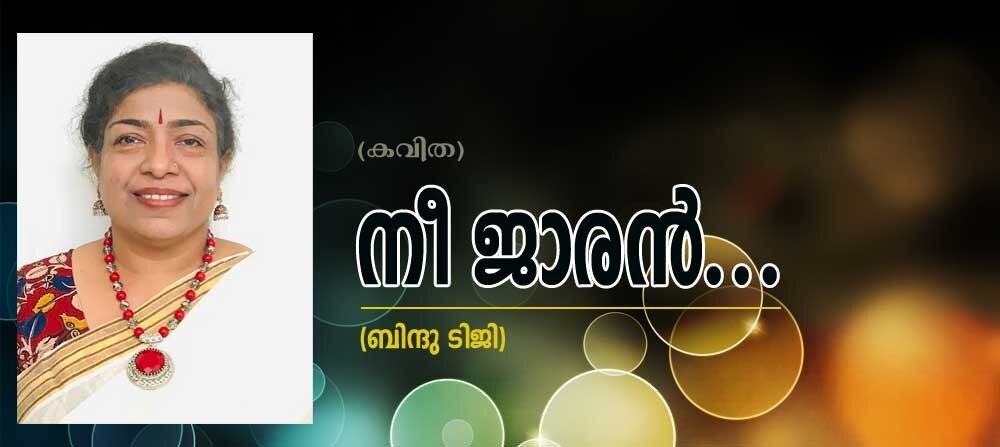 നീ ജാരൻ ...(കവിത - ബിന്ദു ടിജി)