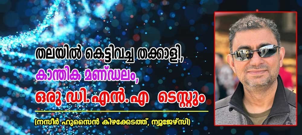 തലയിൽ കെട്ടി വച്ച തക്കാളി, കാന്തിക മണ്ഡലം, ഒരു ഡി.എൻ.എ ടെസ്റ്റും (നസീർ ഹുസ്സൈൻ കിഴക്കേടത്ത്, ന്യുജേഴ്സി)