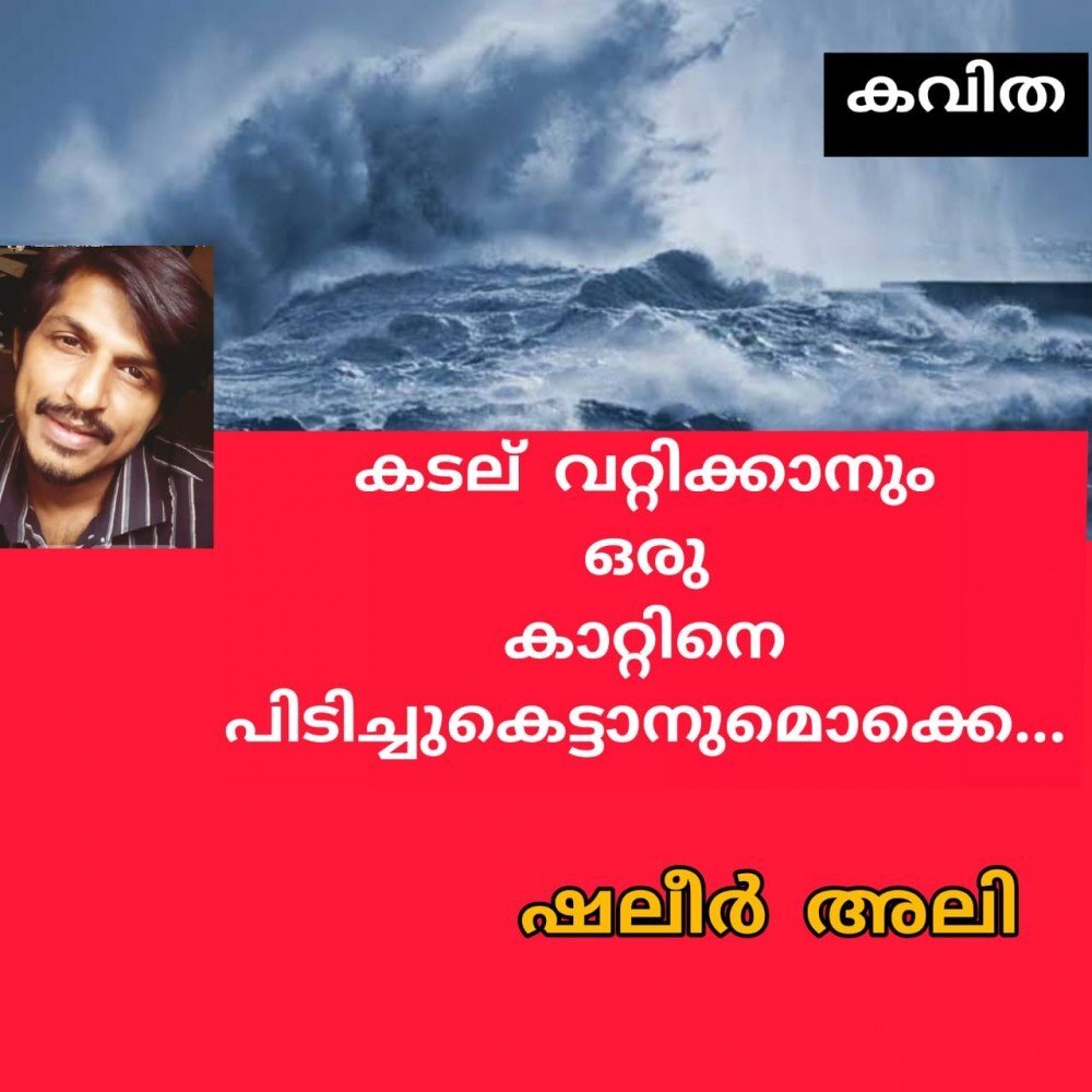 കടല് വറ്റിക്കാനും ഒരു കാറ്റിനെ പിടിച്ചു കെട്ടാനുമൊക്കെ.. ( കവിത : ഷലീർ അലി )