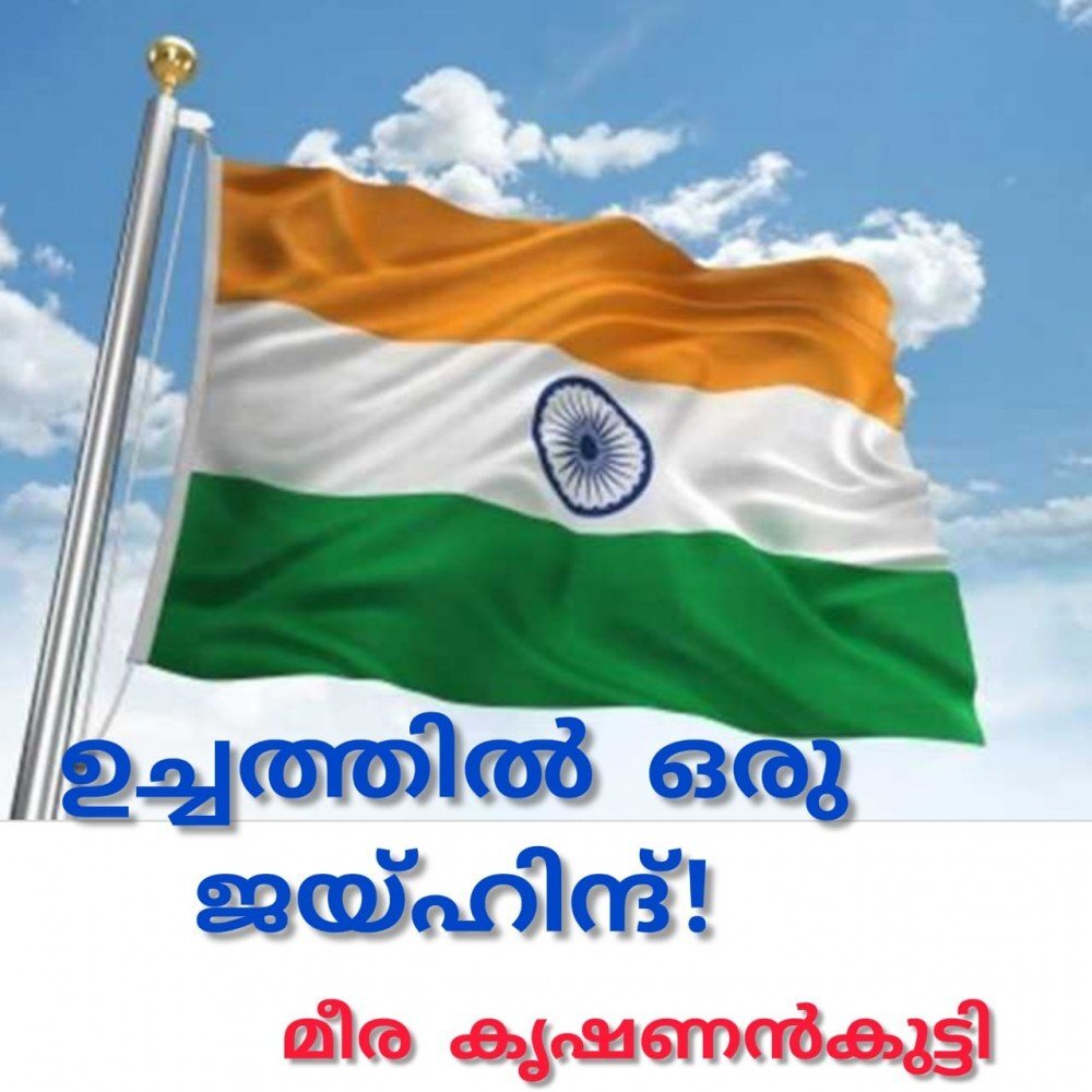 ഉച്ചത്തിൽ  ഒരു ജയ് ഹിന്ദ് !!  ( സ്വാതന്ത്ര്യ ദിന ചിന്തകൾ : മീര കൃഷ്ണൻകുട്ടി )