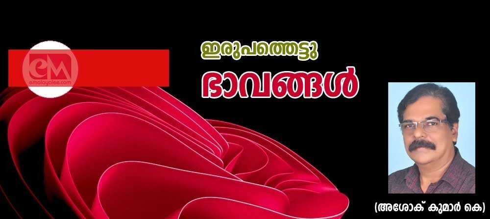 ഇരുപെത്തെട്ടു ഭാവങ്ങൾ (അശോക് കുമാർ.കെ.)