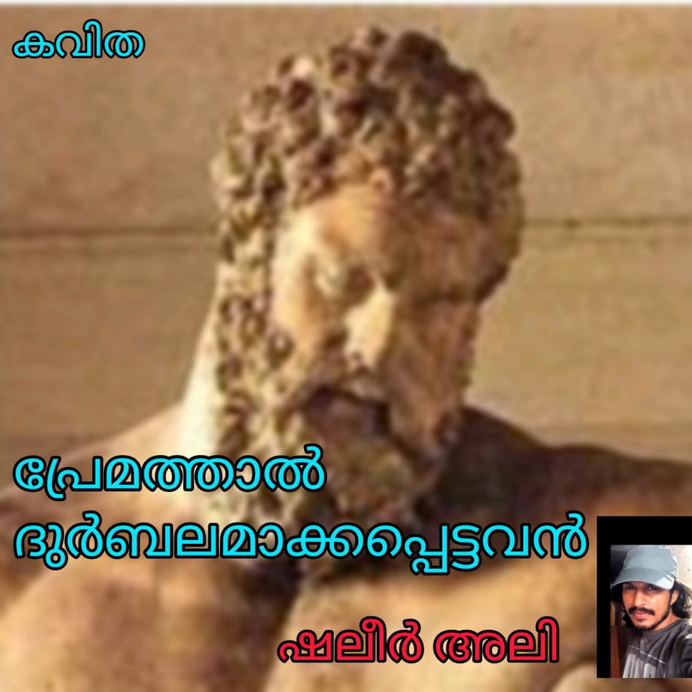 പ്രേമത്താൽ  ദുർബലമാക്കപ്പെട്ടവൻ ( കവിത : ഷലീർ അലി )
