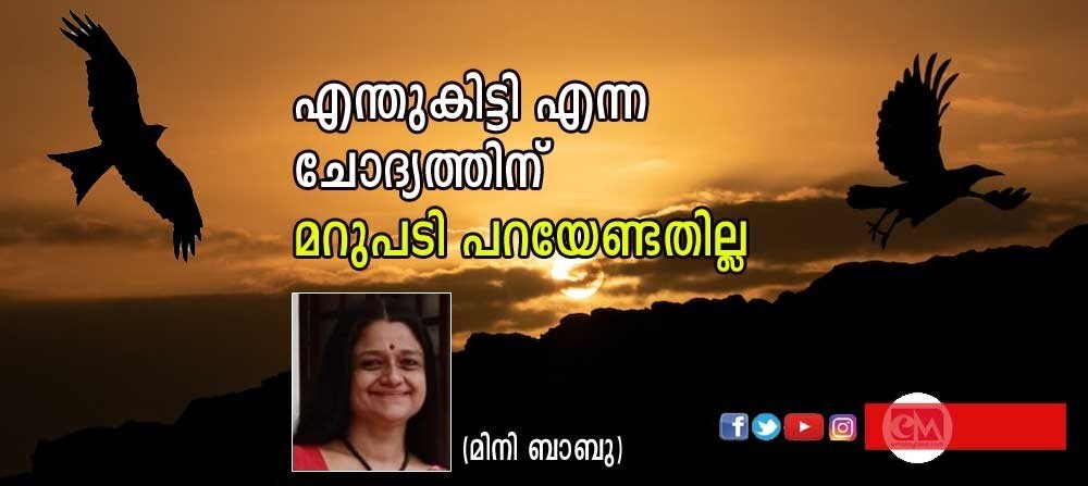 എന്തു കിട്ടി എന്ന ചോദ്യത്തിന് മറുപടി പറയേണ്ടതില്ല : മിനി ബാബു