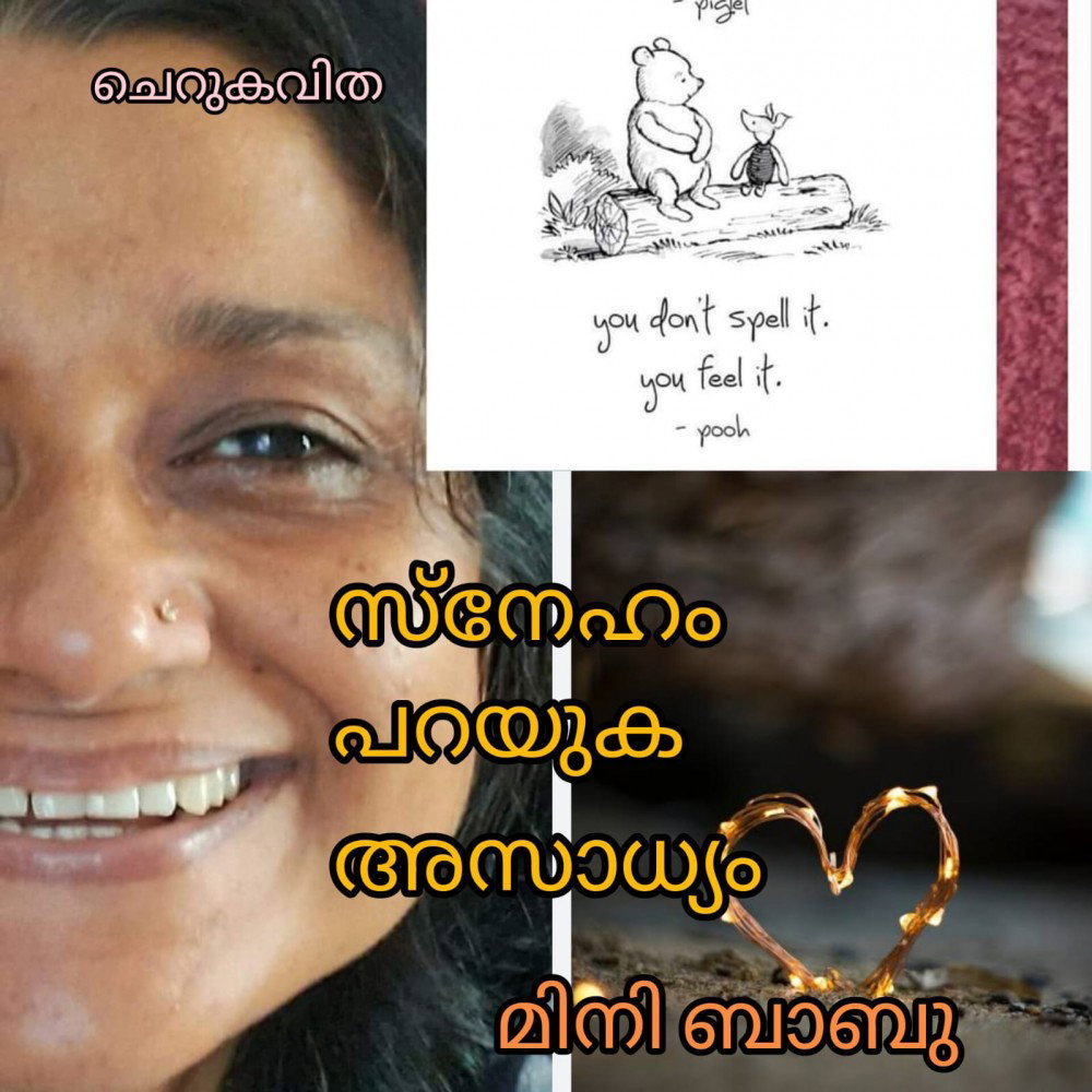 സ്നേഹം പറയുക അസാധ്യം ( ചെറു കവിത : മിനി ബാബു )