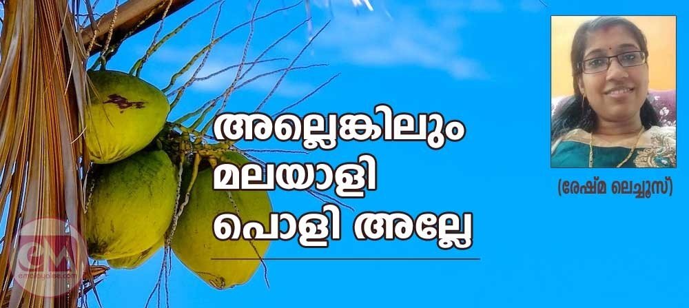 അല്ലെങ്കിലും മലയാളി പൊളി അല്ലെ (രേഷ്മ ലെച്ചൂസ്)