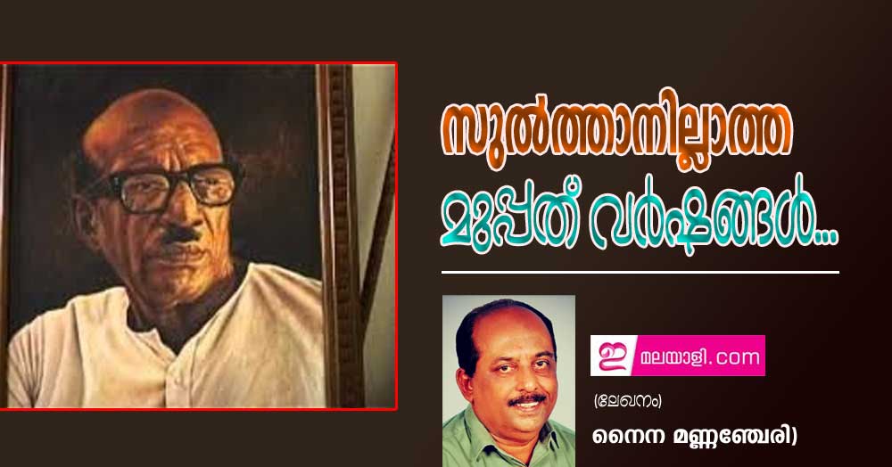 സുൽത്താനില്ലാത്ത മുപ്പത് വർഷങ്ങൾ...(ലേഖനം:  നൈന മണ്ണഞ്ചേരി)