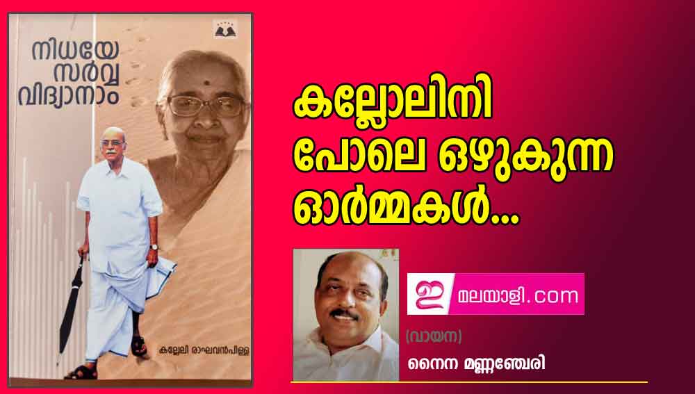 കല്ലോലിനി പോലെ ഒഴുകുന്ന ഓർമ്മകൾ... (വായന: നൈന മണ്ണഞ്ചേരി)