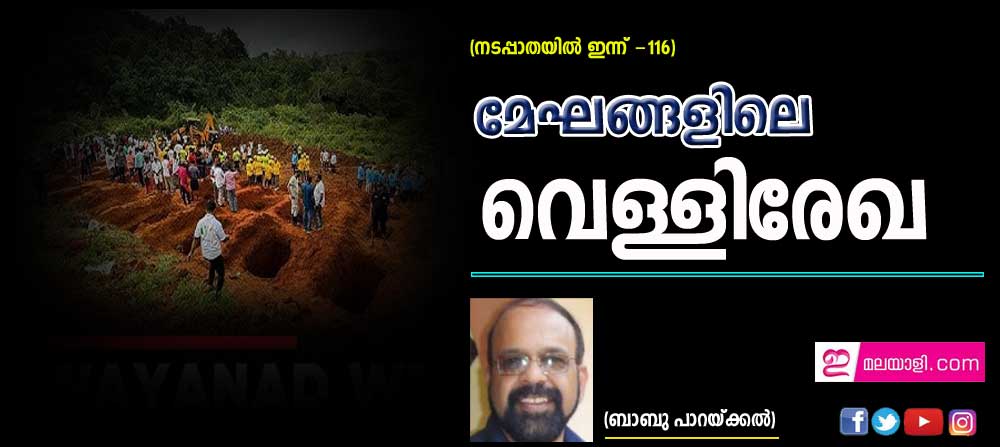 മേഘങ്ങളിലെ വെള്ളിരേഖ (നടപ്പാതയിൽ ഇന്ന് - 116: ബാബു പാറയ്ക്കൽ)