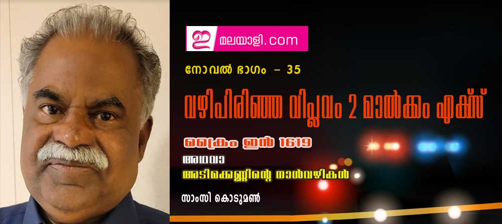 വഴിപിരിഞ്ഞ വിപ്ലവം 2 മാല്‍ക്കം എക്‌സ് (ക്രൈം ഇന്‍ 1619 അഥവാ അടിമക്കണ്ണിന്റെ നാള്‍വഴികള്‍ : നോവല്‍ ഭാഗം 35- സാംസി കൊടുമണ്‍)