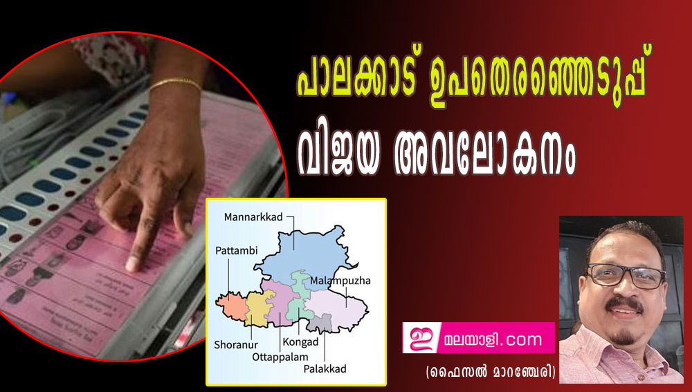 പാലക്കാട് ഉപതെരഞ്ഞെടുപ്പ്: വിജയ അവലോകനം (ഫൈസൽ മാറഞ്ചേരി)