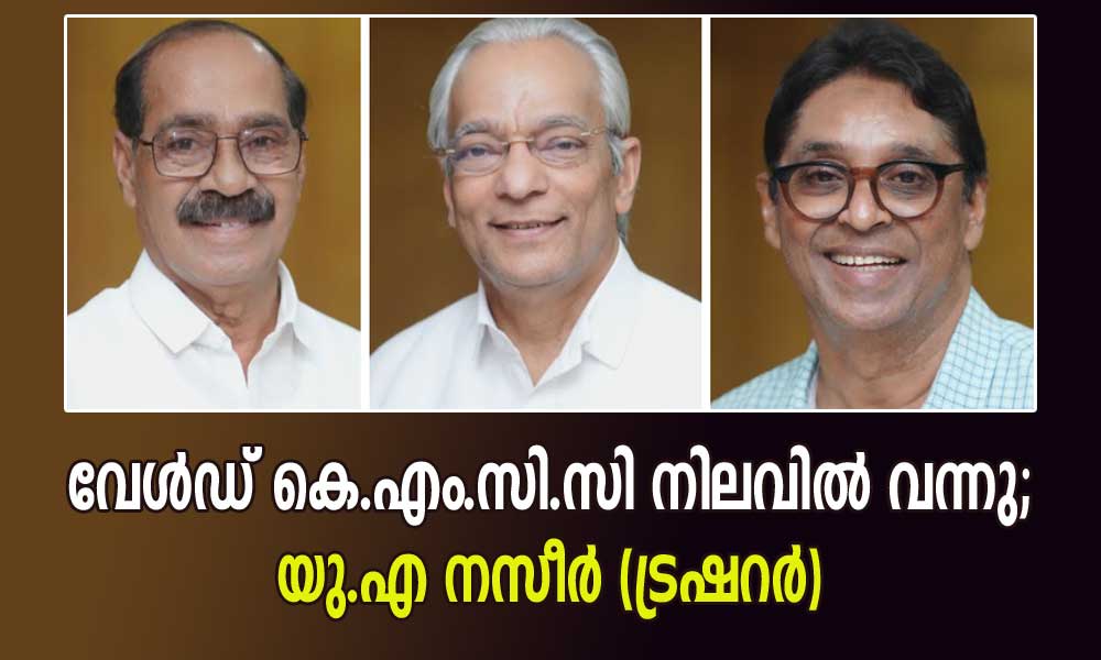 വേൾഡ് കെ.എം.സി.സി നിലവിൽ വന്നു; യു.എ നസീർ ട്രഷറർ