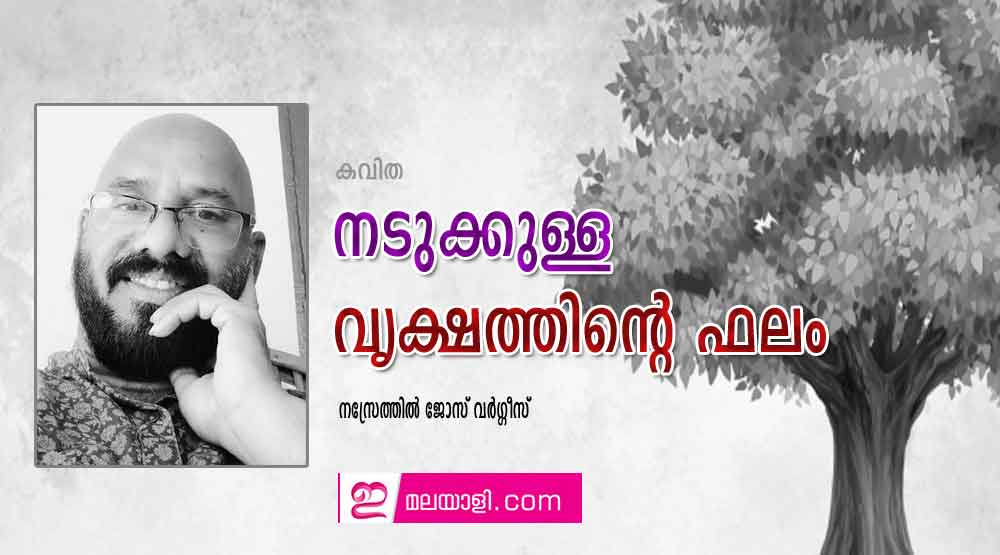 നടുക്കുള്ള വൃക്ഷത്തിന്റെ ഫലം (കവിത: നസ്രേത്തിൽ ജോസ്‌ വർഗ്ഗീസ്‌)