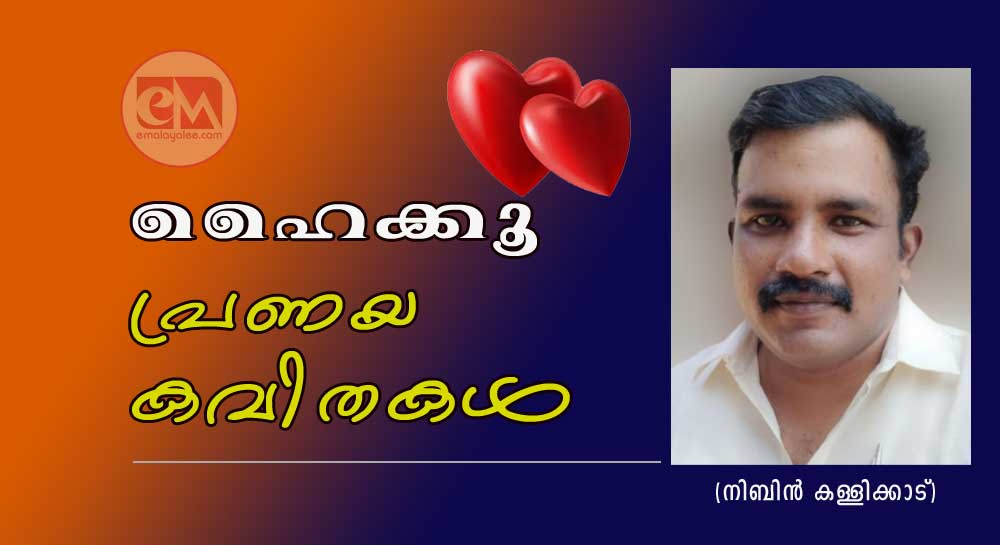 ഹൈക്കൂ പ്രണയ കവിതകൾ (നിബിൻ കള്ളിക്കാട്)