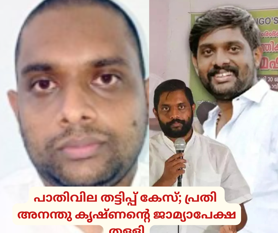 പാതിവില തട്ടിപ്പ് കേസ്; പ്രതി  അനന്തു കൃഷ്ണന്റെ ജാമ്യാപേക്ഷ തള്ളി