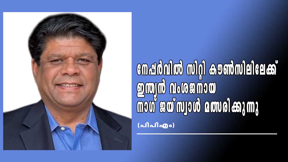 നേപ്പർവിൽ സിറ്റി കൗൺസിലിലേക്ക് ഇന്ത്യൻ വംശജനായ നാഗ് ജയ്‌സ്വാൾ മത്സരിക്കുന്നു (പിപിഎം)