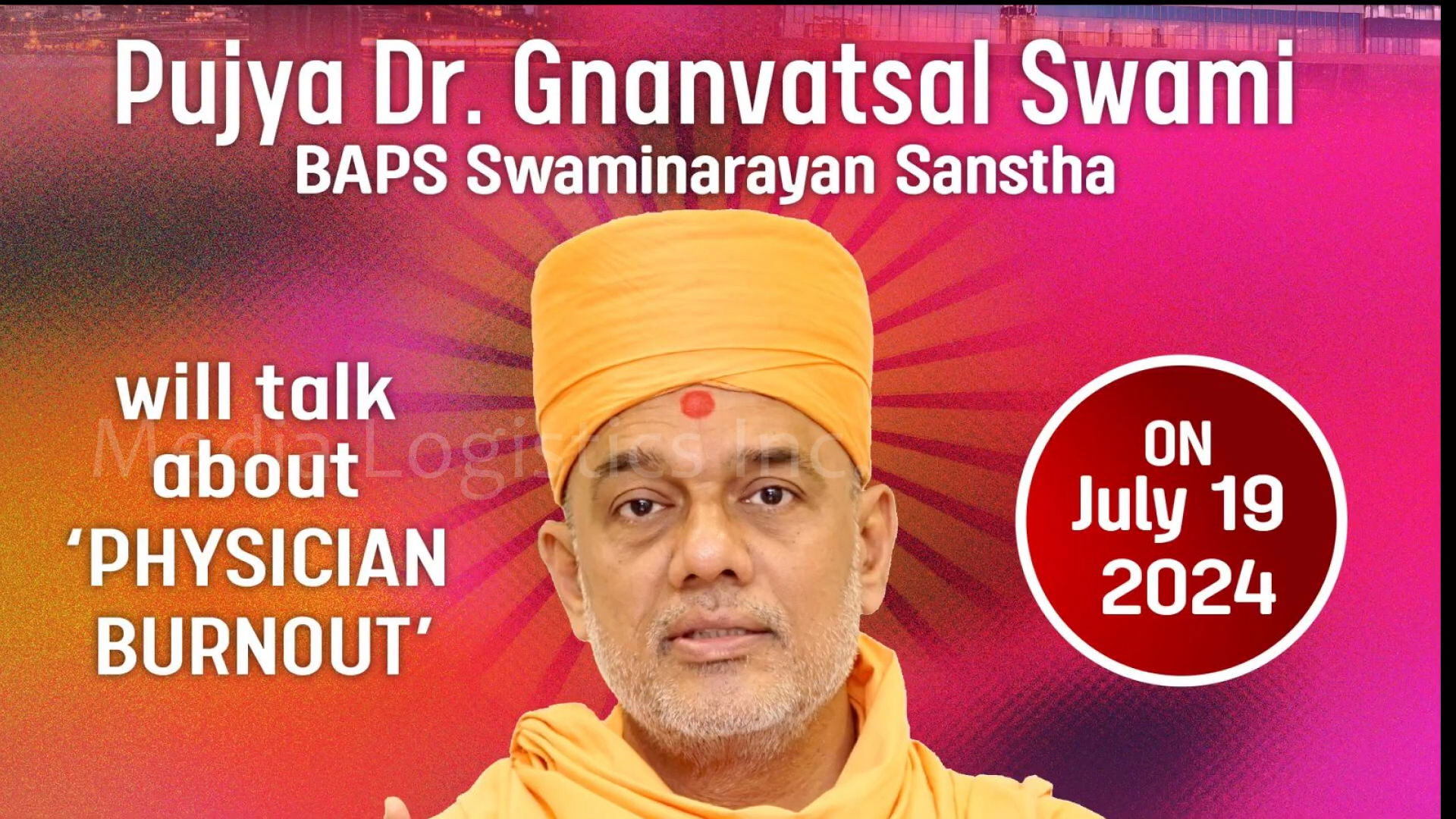 American Association of Physicians of Indian Origin: Pujya Dr. Gnanvatsal Swami on Physician Burnout