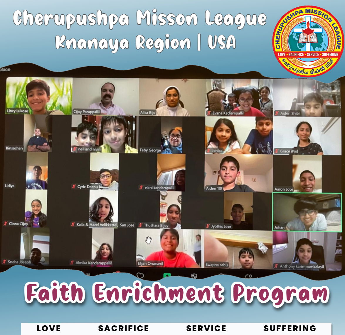 മിഷൻ ലീഗ് ഫെയ്ത് എൻറിച്ച്മെന്റ് പ്രോഗ്രാം നടത്തി