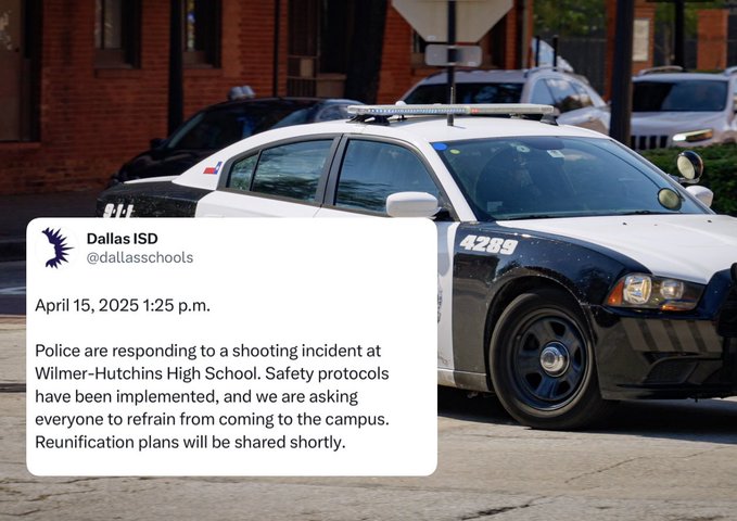 ഡാളസ് ഹൈസ്കൂളിൽ വെടിവയ്പ്, ഒരാൾ കൊല്ലപ്പെട്ടു; മൂന്ന് പേർക്ക് വെടിയേറ്റു