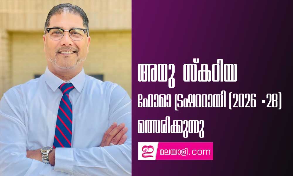 അനു  സ്കറിയ ഫോമാ ട്രഷററായി (2026 -28) മത്സരിക്കുന്നു