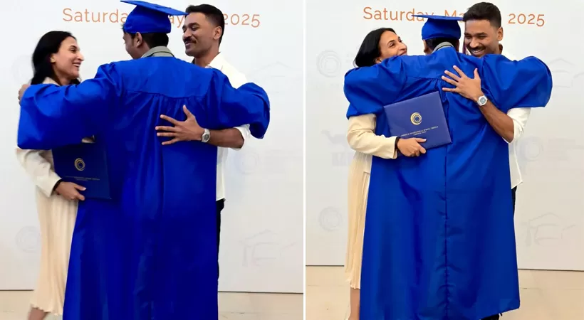 മൂത്തമകന്റെ ഗ്രാജുവേഷന്‍ ചടങ്ങില്‍ ഒരുമിച്ചെത്തി ധനുഷും ഐശ്വര്യയും