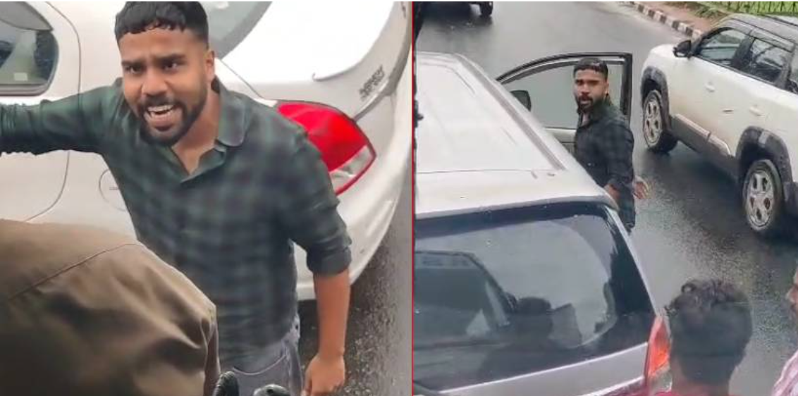 കാറിൽ കെഎസ്ആർടിസി ബസ് ഉരഞ്ഞു; താക്കോൽ ഊരിയെറിഞ്ഞ് യുവാവിൻ്റെ പരാക്രമം; യാത്രക്കാർ പെരുവഴിയിൽ 