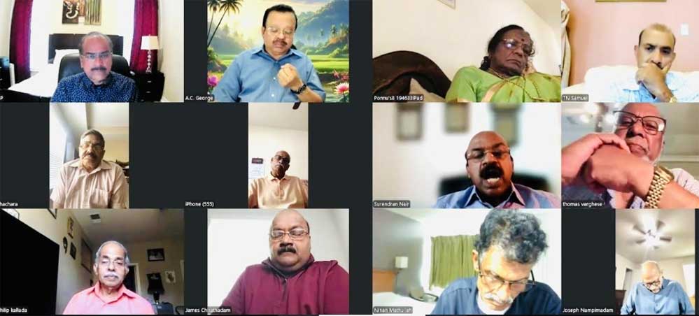 സംസ്കാര വ്യവസായത്തിന്റെ വർധിച്ചുവരുന്ന വിപണനം - മലയാളം സൊസൈറ്റി ഓഫ് അമേരിക്ക, ഹ്യൂസ്റ്റൺ  സൂം മീറ്റിങ് 