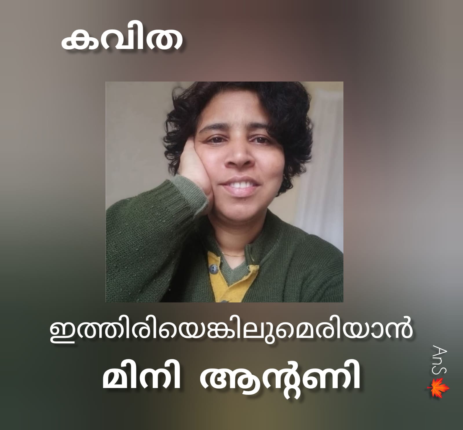 ഇത്തിരിയെങ്കിലുമെരിയാൻ ( കവിത : മിനി ആന്റണി )