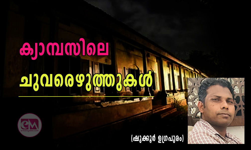 ക്യാമ്പസിലെ ചുവരെഴുത്തുകൾ (ഷുക്കൂർ ഉഗ്രപുരം)