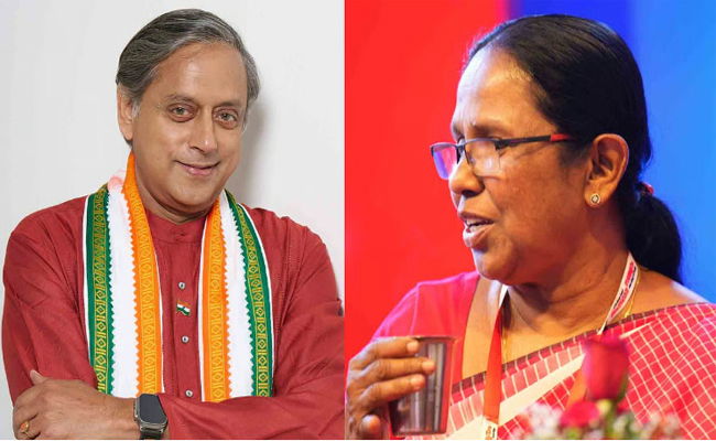 കേരളത്തിൽ സർക്കാരിനെതിരെ ശക്തമായ ഭരണവിരുദ്ധ വികാരം; മുഖ്യമന്ത്രി സ്ഥാനത്തേക്ക് തരൂരിനും ഷൈലജയ്ക്കും പിന്തുണ; സർവേ ഫലം