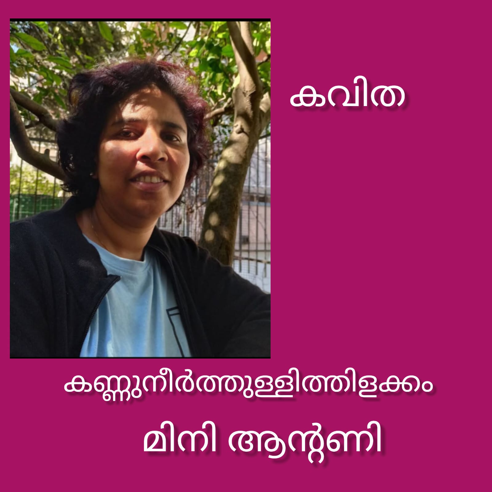 കണ്ണുനീർത്തുള്ളിത്തിളക്കം ( കവിത : മിനി ആന്റണി )