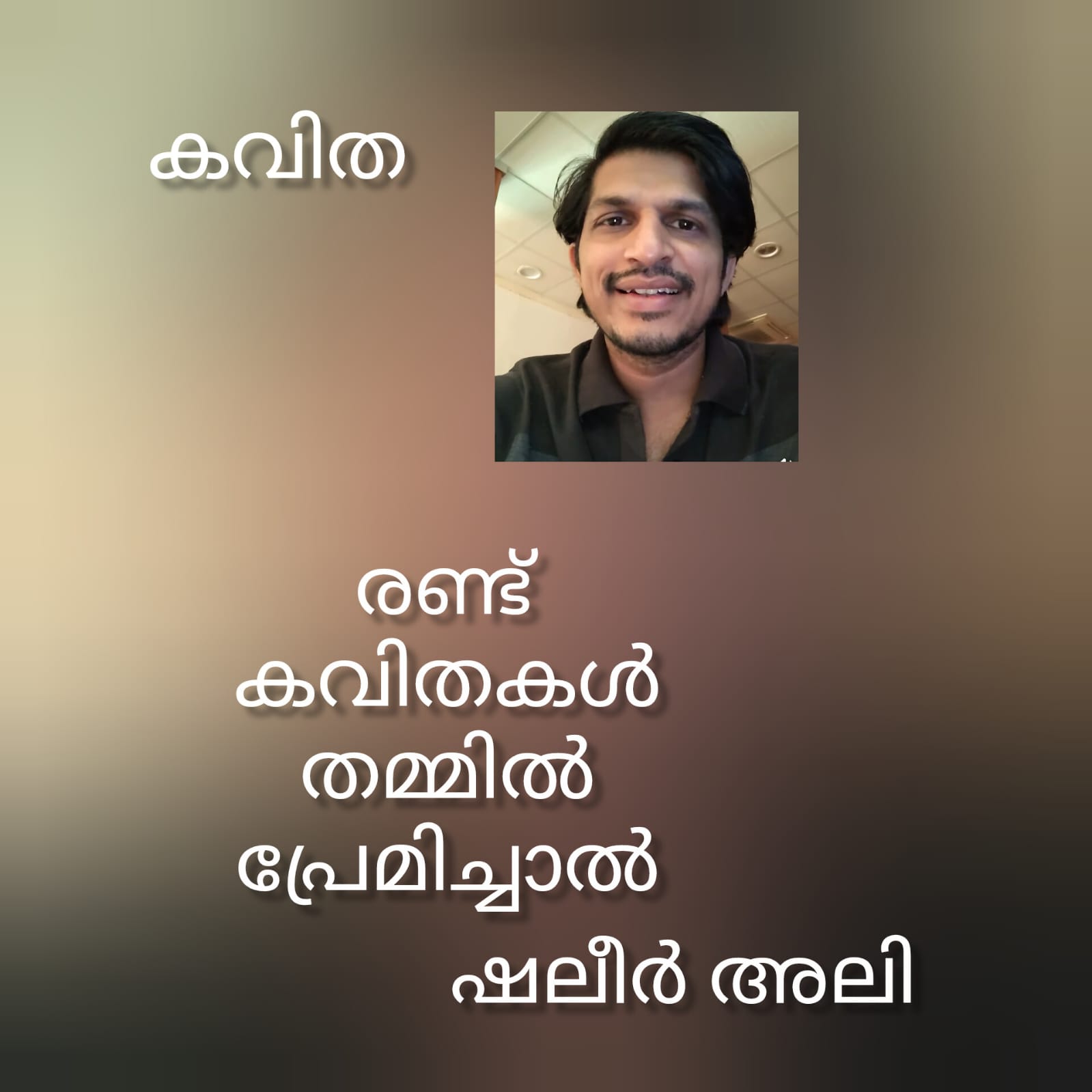 രണ്ടു കവിതകൾ തമ്മിൽ പ്രേമിച്ചാൽ  ( കവിത : ഷലീർ അലി )