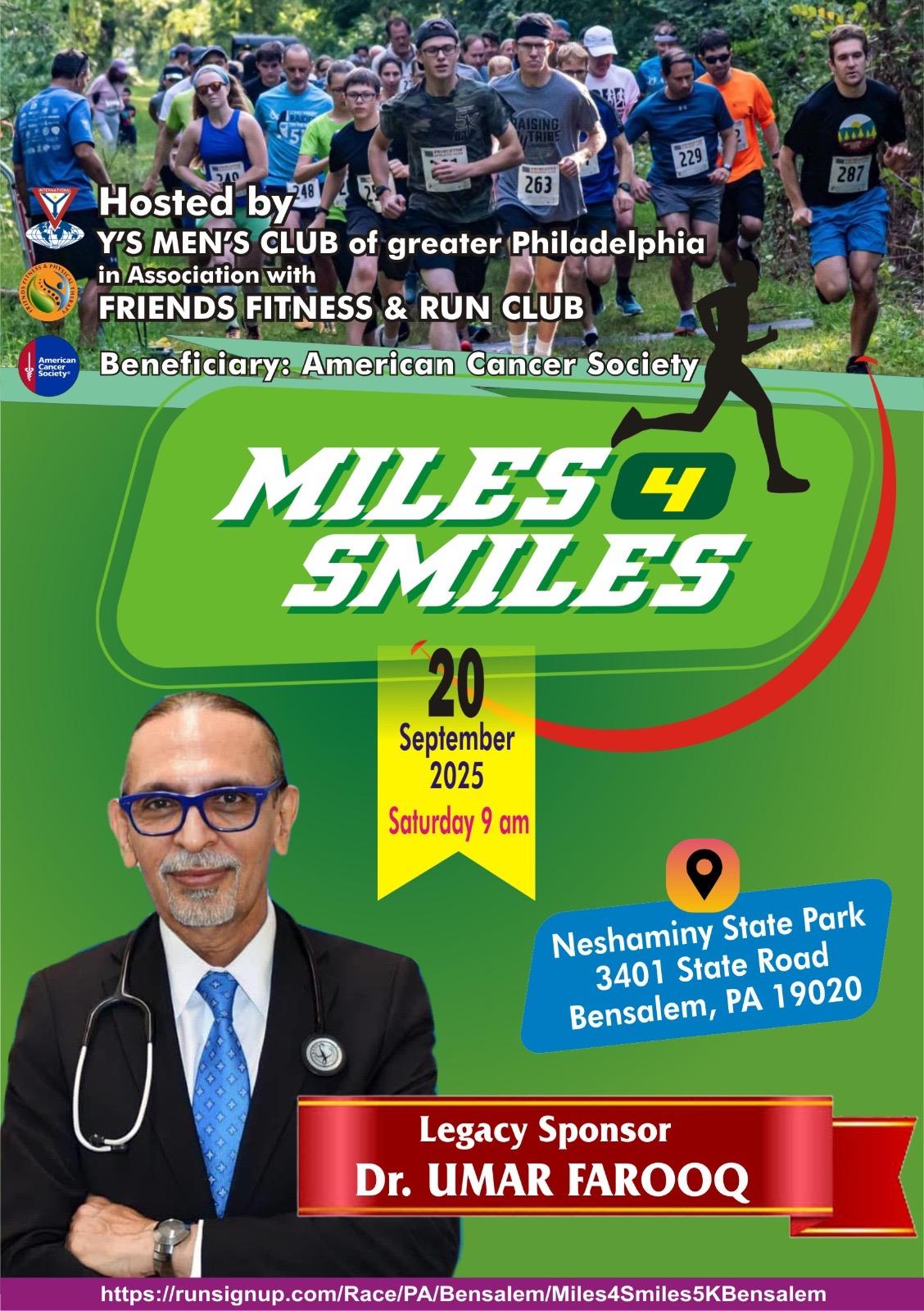 മലയാളികളുടെ നേതൃത്വത്തിൽ 'Miles For Smiles 5K Run/walk നടത്തുന്നു 