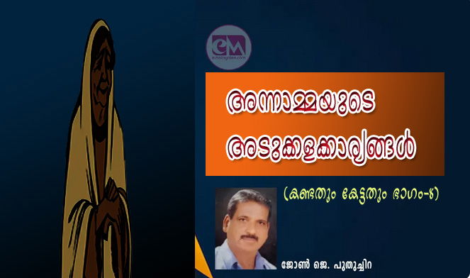 അന്നാമ്മയുടെ അടുക്കളക്കാര്യങ്ങൾ (കണ്ടതും കേട്ടതും 8: ജോണ്‍ ജെ. പുതുച്ചിറ)    