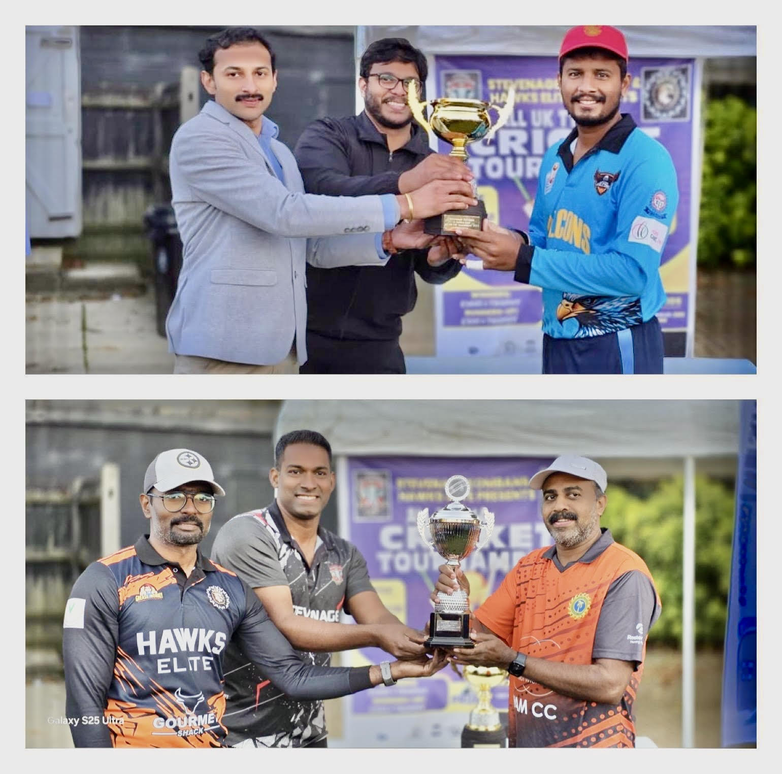 സ്റ്റീവനേജ് കൊമ്പൻസ്-ഹോക്സ് എലൈറ്റ്സ് ക്രിക്കറ്റ് ടൂർണമെന്റ്, തണ്ടേഴ്സ് ഫാൽക്കൺസ് ചാമ്പ്യൻസ്; 'നാം' നോർവിച്ച് റണ്ണറപ്പ്