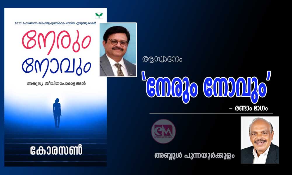 ‘നേരും നോവും' - രണ്ടാം ഭാഗം (ആസ്വാദനം: അബ്ദുൾ പുന്നയൂർക്കുളം)
