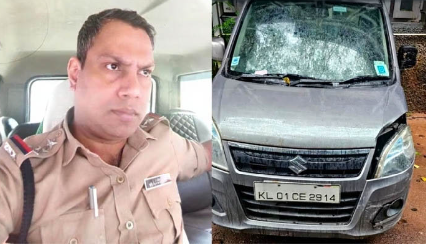 മദ്യലഹരിയിൽ സ്വകാര്യ വാഹനവുമായി എത്തി അപകട പരമ്പര; എസ്.എച്ച്.ഒ  കസ്റ്റഡിയിൽ
