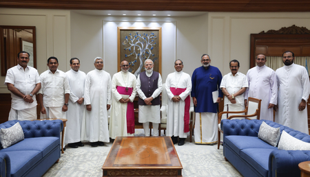 പ്രധാനമന്ത്രിയുമായി സിറോ മലബാർ സഭാ നേതൃത്വം കൂടിക്കാഴ്ച നടത്തി
