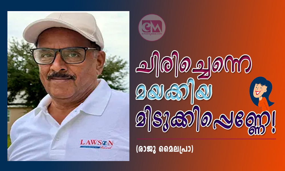 ചിരിച്ചെന്നെ മയക്കിയ മിടുക്കിപ്പെണ്ണേ!- (രാജു മൈലപ്രാ)