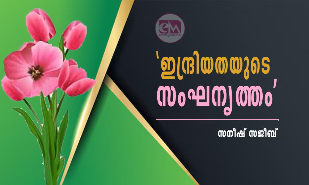 'ഇന്ദ്രിയതയുടെ സംഘനൃത്തം' (കവിത: സനീഷ് സജീബ്)
