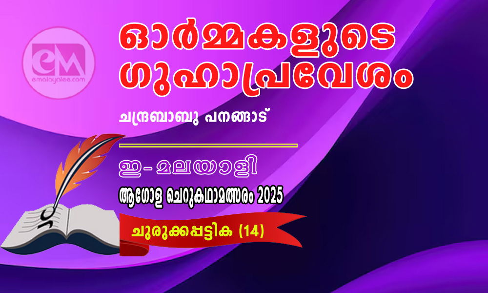 ഓർമ്മകളുടെ ഗുഹാപ്രവേശം - ചന്ദ്രബാബു പനങ്ങാട് (ഇ-മലയാളി ആഗോള ചെറുകഥാമത്സരം 2025- 14)