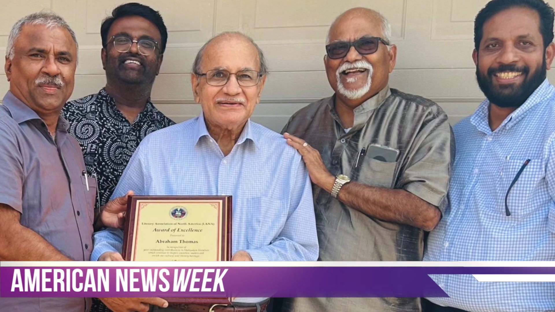 American News Week | LANA Honors Senior Dallas Writer Abraham Thomas with Appreciation Award