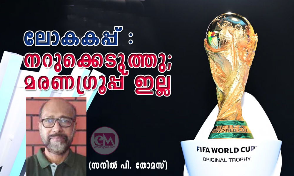 ലോകകപ്പ് : നറുക്കെടുത്തു; മരണഗ്രൂപ്പ് ഇല്ല (സനില് പി. തോമസ്)