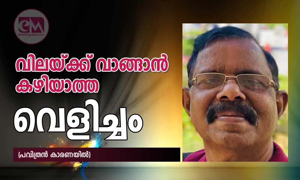 വിലയ്ക്ക് വാങ്ങാൻ കഴിയാത്ത വെളിച്ചം (പവിത്രൻ കാരണയിൽ)