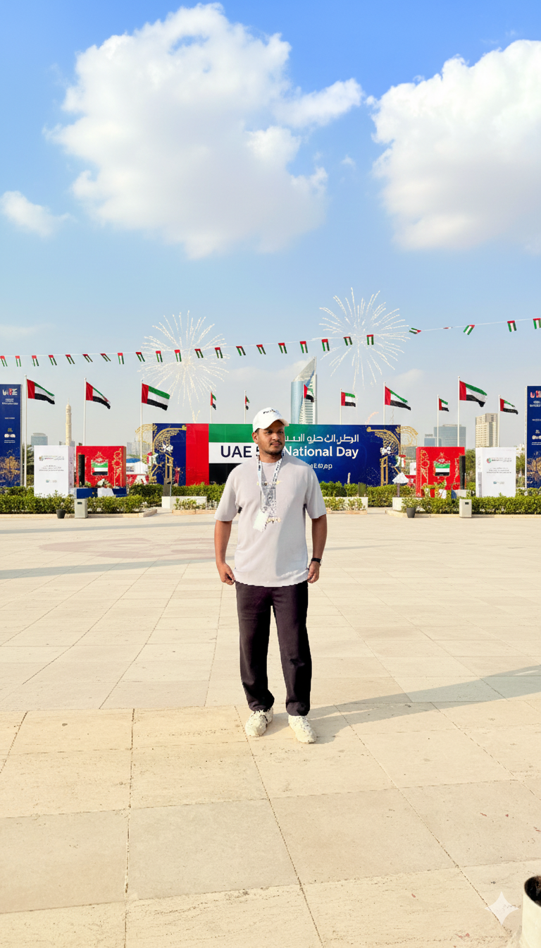 യു എ ഇ 54-ാം ദേശീയ ദിനത്തിന് ആദരമായി ദുബൈ മലയാളി 8.5 മണിക്കൂറിൽ 54 വിദ്യാഭ്യാസ വെബ്സൈറ്റുകൾ സൃഷ്ടിച്ചു