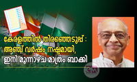 കേരളത്തിൽ തിരഞ്ഞെടുപ്പ്   : അഞ്ച് വർഷം നഷ്ടമായി, ഇനി മൂന്നാഴ്ച മാത്രം ബാക്കി  (ജോർജ്ജ് എബ്രഹാം )