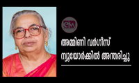 അമ്മിണി വർഗീസ് ന്യൂയോർക്കിൽ അന്തരിച്ചു